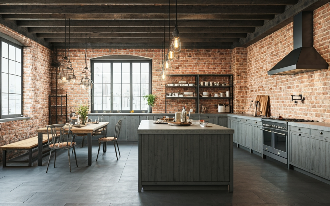 Kuchnia w stylu industrialnym – surowość połączona z przytulnym klimatem